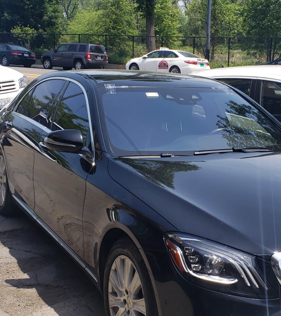 Dark tinting on Mercedes 