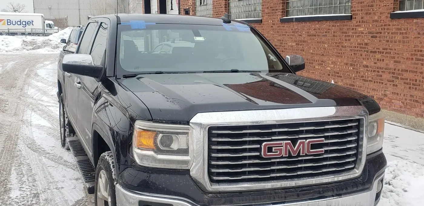 GMC truck windshield replacement in winter